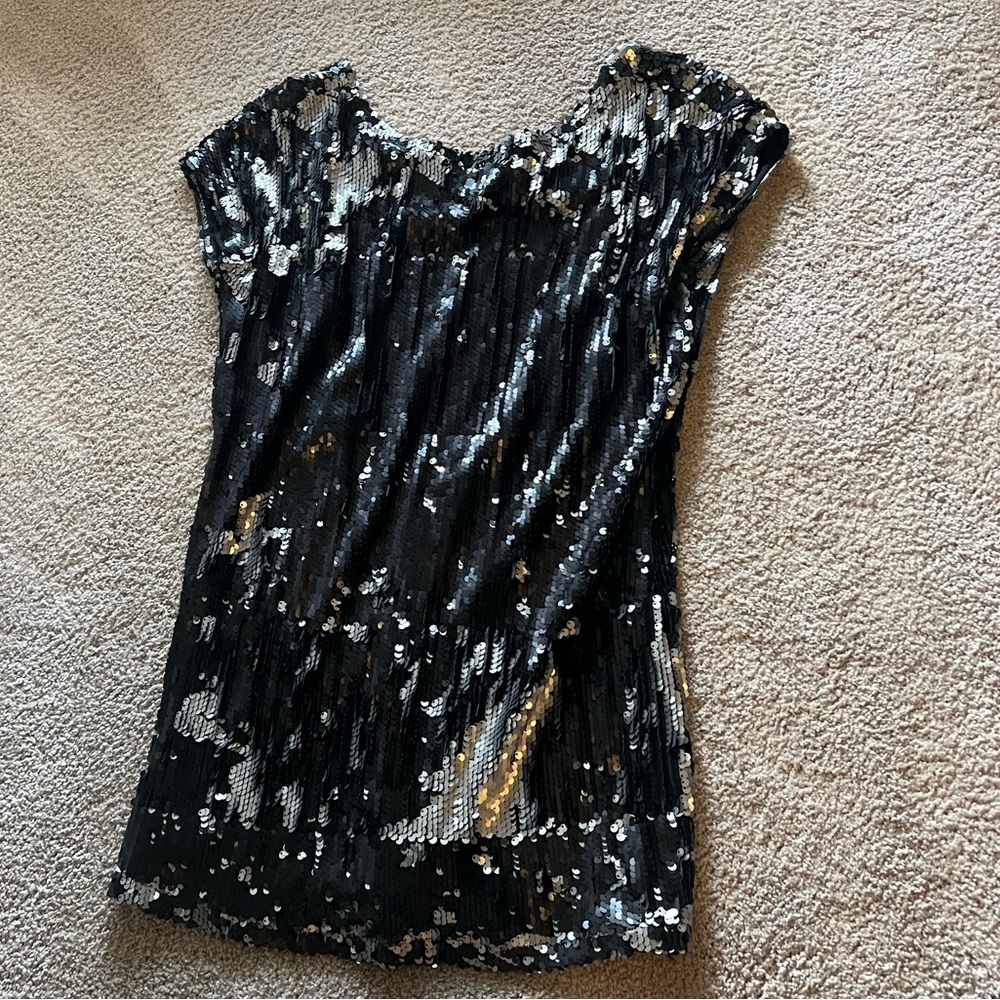 Tobi sequin dress low back size small.